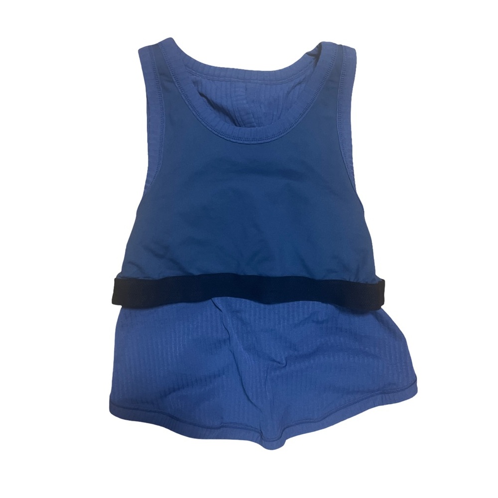 NWOT FP Movement Comeback Crop Tank in Blue Indigo Size Large - Picture 7 of 9
